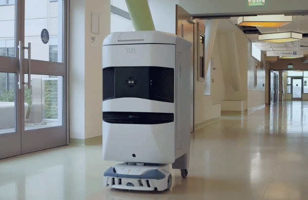 Robots Perform Routine Tasks at Hassenfeld Children’s Hospital to Free Staff to Focus on Patients (Screenshot from YouTube Video)