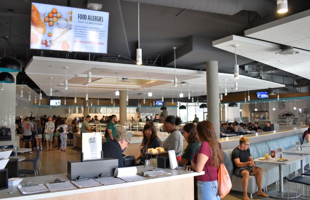 The new Spot Dining Hall at the University of La Verne