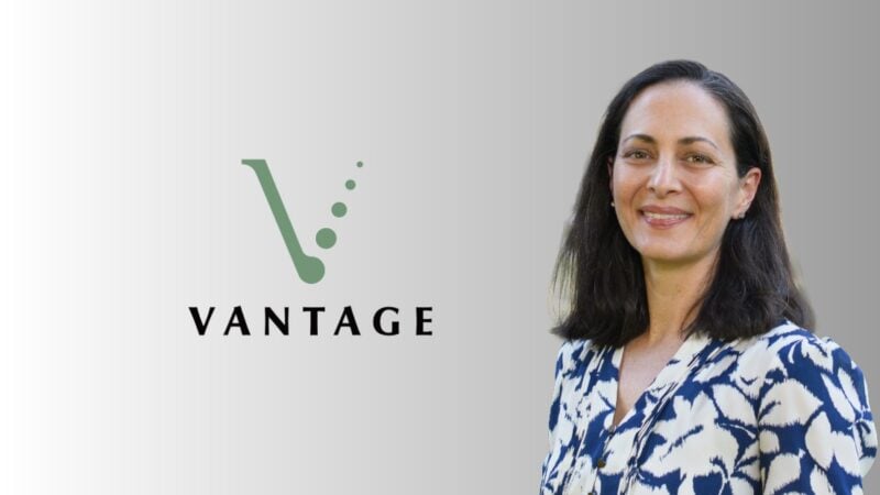 Shannon Dunn headshot next to Vantage logo